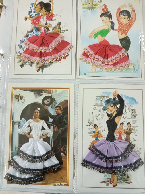 IMG 20230110 153910 510x680 - COLECCION 12 POSTALES NUEVAS BAILES SEVILLANAS CON LA BAILARINA VESTIDA