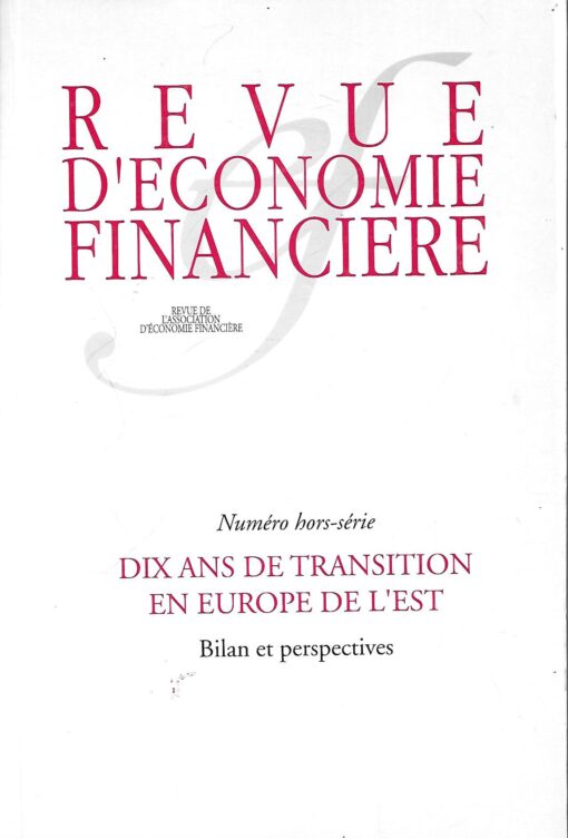 49987 510x752 - DIX ANS DE TRANSITION EN EUROPE DE L EST BILAN ET PERSPECTIVES