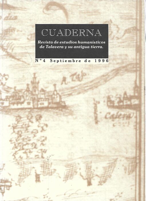 49549 510x702 - CUADERNA REVISTA DE ESTUDIOS HUMANISTICOS DE TALAVERA Y SU ANTIGUA TIERRA Nº 4 SEPTIEMBRE 1996