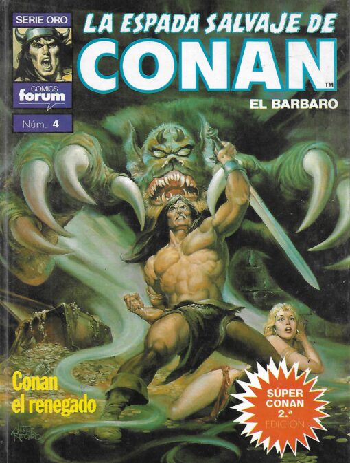 49561 510x673 - LA ESPADA SALVAJE DE CONAN EL BARBARO SERIE ORO COMICS FORUM NUM 4 CONAN EL RENEGADO