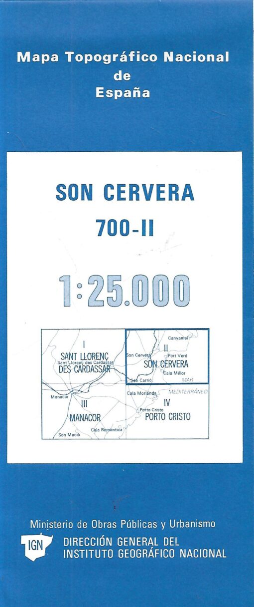 60059 510x1216 - SON CERVERA MAPA TOPOGRAFICO NACIONAL DE ESPAÑA 700-II