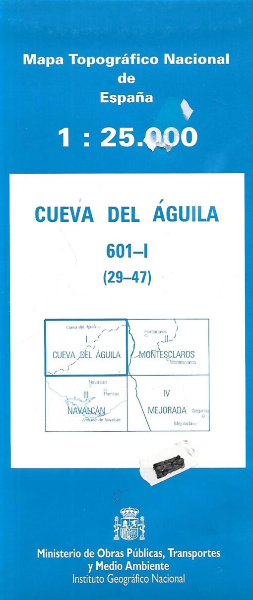 60097 510x1209 - CUEVA DEL AGUILA MAPA TOPOGRAFICO NACIONAL DE ESPAÑA 601-I