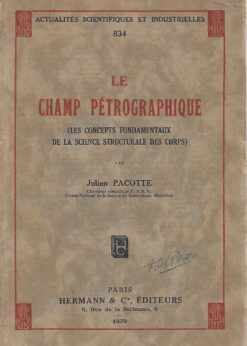 00261 247x346 - LE CHAMP PETROGRAPHIQUE ( LES CONCEPTS FONDAMENTAUX DE LA SCIENCE STRUCTURALE DES CORPS )